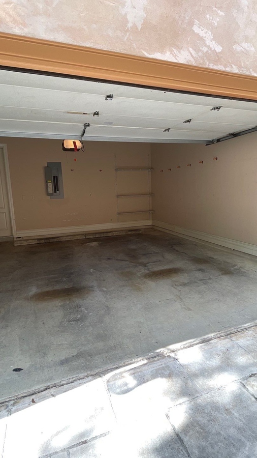 Empty garage space in San Antonio updated by Wade Caldwell Construction