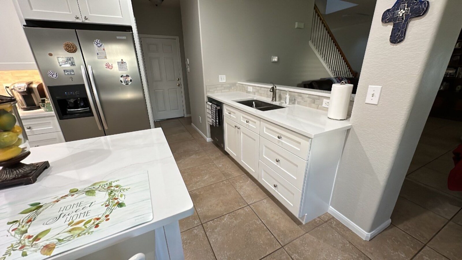Kitchen remodel featuring quartz countertops and open-concept bar sink in San Antonio by Wade Caldwel