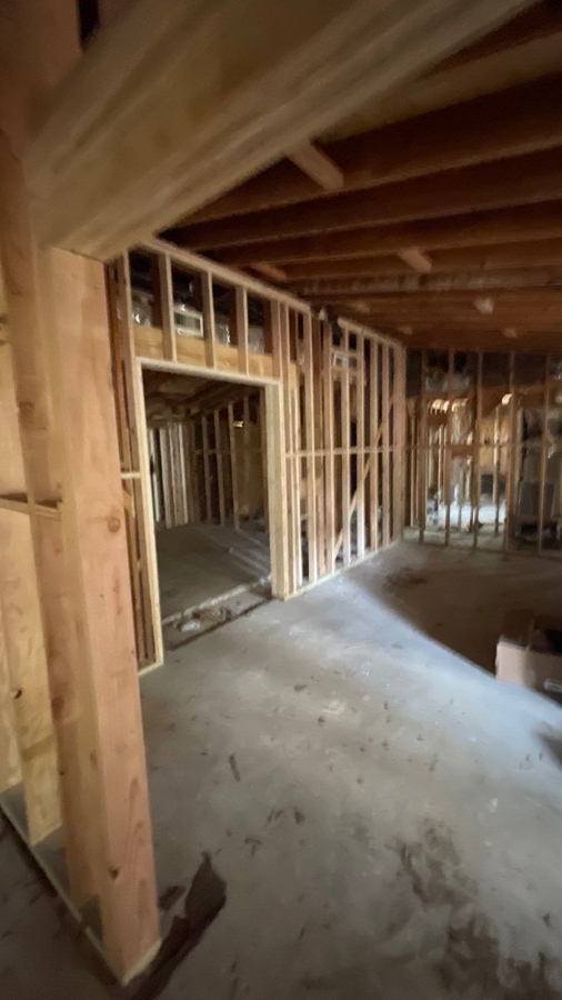 In-progress home addition framing work in Alamo Heights, TX by Wade Caldwell Construc